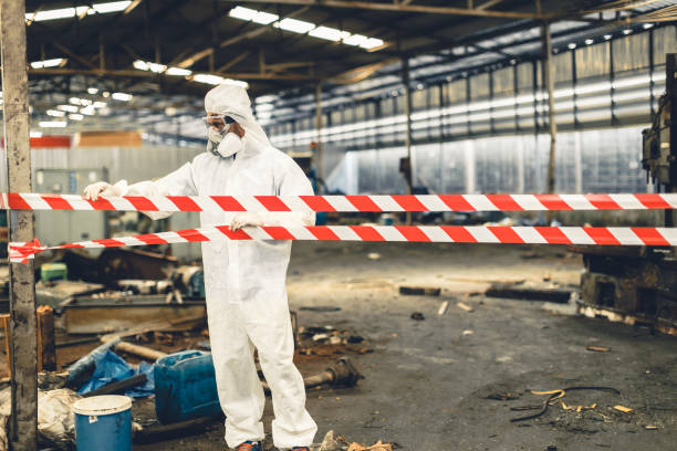 Professional Biohazard technician working in Hollywood, SC